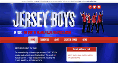 Desktop Screenshot of jerseyboysuktour.com